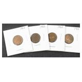 1900, 1901, 1902, & 1903 Indian Head Cents