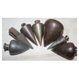 7 Vintage Plumb Bobs
