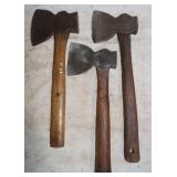 3 Single Blade Axes, 5' & 4'