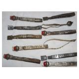 11 Vintage 1967 Metal Deer Tags