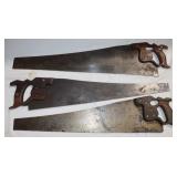 2) 26' & 1) 28' Saws: 2 Are Disston & Sons