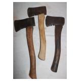 3 Hatchets: True Temper Flint Edge, Beaver Tooth &