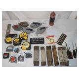 Tape Measures, Chalk Line, Rulers, Tri-Square,