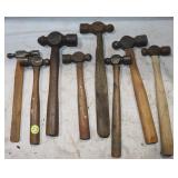 8) Ball Pein Hammers