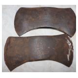 2) 4.5' Double Bit Axe Heads: Craftsman & Zenith