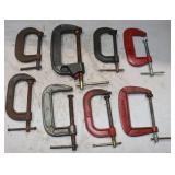 7) 4' & 1) 5' C-Clamps