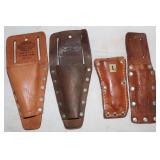 4 Leather Sheaths: Nicholas, Bucket Boss, ACS &