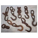 8 Vintage Hanging Hooks