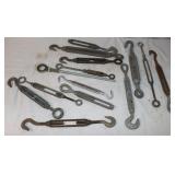 Vintage Eye & Hook Turn Buckles 11.5' to 15'