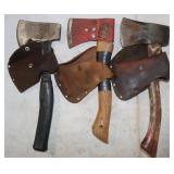3) 3' Head Axes w/ Sheaths; 1 is Northern King