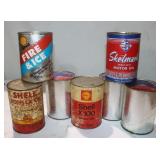 Skelly & Shell 1 Qt. Motor Oil Cans;