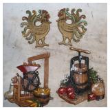 VTG Wilton Cast Iron Rooster & Homco Home Dï¿½cor: