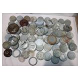 Vintage Canning Jar Rings, Some Have Ceramic Top