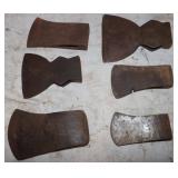4 Axe Heads & 2 Broadaxe Heads: