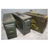 3 Empty Ammo Cans, 11'x3.5'x7'