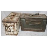 2 Empty Ammo Boxes 12'x6'x7.5' & 12'x6'x7'