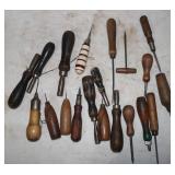 Vintage Awls, Leather Tools, Punches &