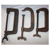 1) 6' & 2) 7' C-Clamps