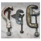 3 Pipe Cutters Ranging from 1/2'-4': 2 are Ridgid