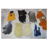9 Pairs of Gloves, Most are Size Large