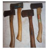 4 Axes: 3) 3' & 1) 2.5' Axe Heads