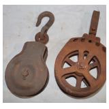 2 Large Pulleys