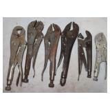 6 Vise Grips: Seymour 'Snap-Lock', Samson &