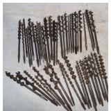 Vintage Auger Bits, 7' to 8.5'