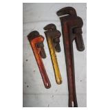 3 Crescent Wrenches, 10' & 18'