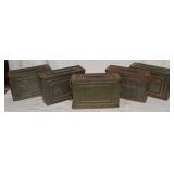 5) Empty Cal. 30 mm Ammo Boxes: