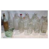Vintage Glass Bottles: Jugs, Wine,..