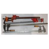 2) 23' Pipe Clamps & 2) 24' F-Clamps