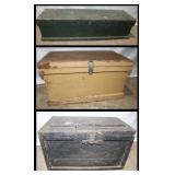 3 Wooden Boxes: 37'x10.5'x9.5', 21'x12'x11' &