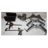 Mixed Clamps: 3 Dunlap, Vise, Bar Clamps,ï¿½
