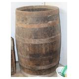 Oak Wood Barrel, 24"x35" Tall