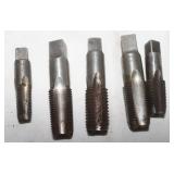 5 Large Taps: 2) 1/2"-14, 3/8"-14, 7/16", &