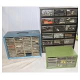 3 small parts bins: 9 drawer, 10"x6"x5" &