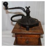 Vintage Coffee Grinder, 7x7x10"