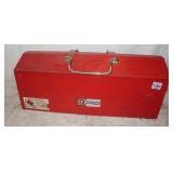 Waterloo Metal Toolbox w/ Tray, 21x9x9"
