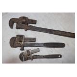 3 Vintage Keen Kutter Pipe Cutters: 10",12",16"