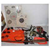 Archery Supplies: 64" Bow, Targets, Calls &