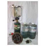 3) 1lb Propane Cans, Heater & Lantern;