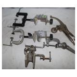 Clamps: 2 Bench C Clamps, 2" Bench Vise,ï¿½