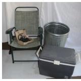 igloo Electric Cooler, Coleman air pump &