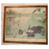 Camp Raiders Framed Picture, 29.5x25"