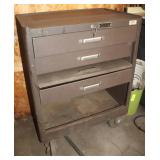 Kennedy Rolling Tool Box w/Key 27x18x35"