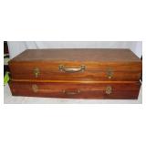 2 Wood Boxes, 36"x11"x5", 35"x12"x6"