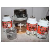 Hank Roberts Mini Camp Stove and 3 Cans LP gas