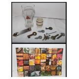 Vintage Keys, Hamms Bottle Opener, Blatz Glass &