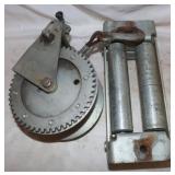 Boat Trailer Hand Winch & Roller Fairlead
